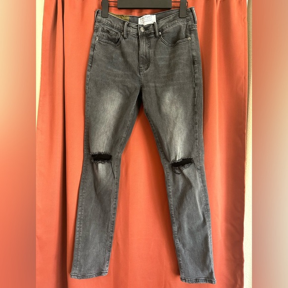 Santuary Denim Los Angeles “Grey Destroy” Distressed Skinny Jeans - Picture 1 of 9
